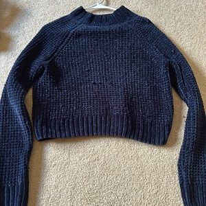 Knit blue sweater